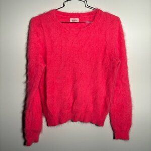 Bellerose Bright Coral Angora Blend Sweater